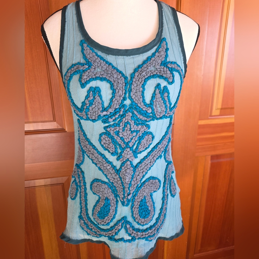 Dolan T-shirt knitted front tank top Size S